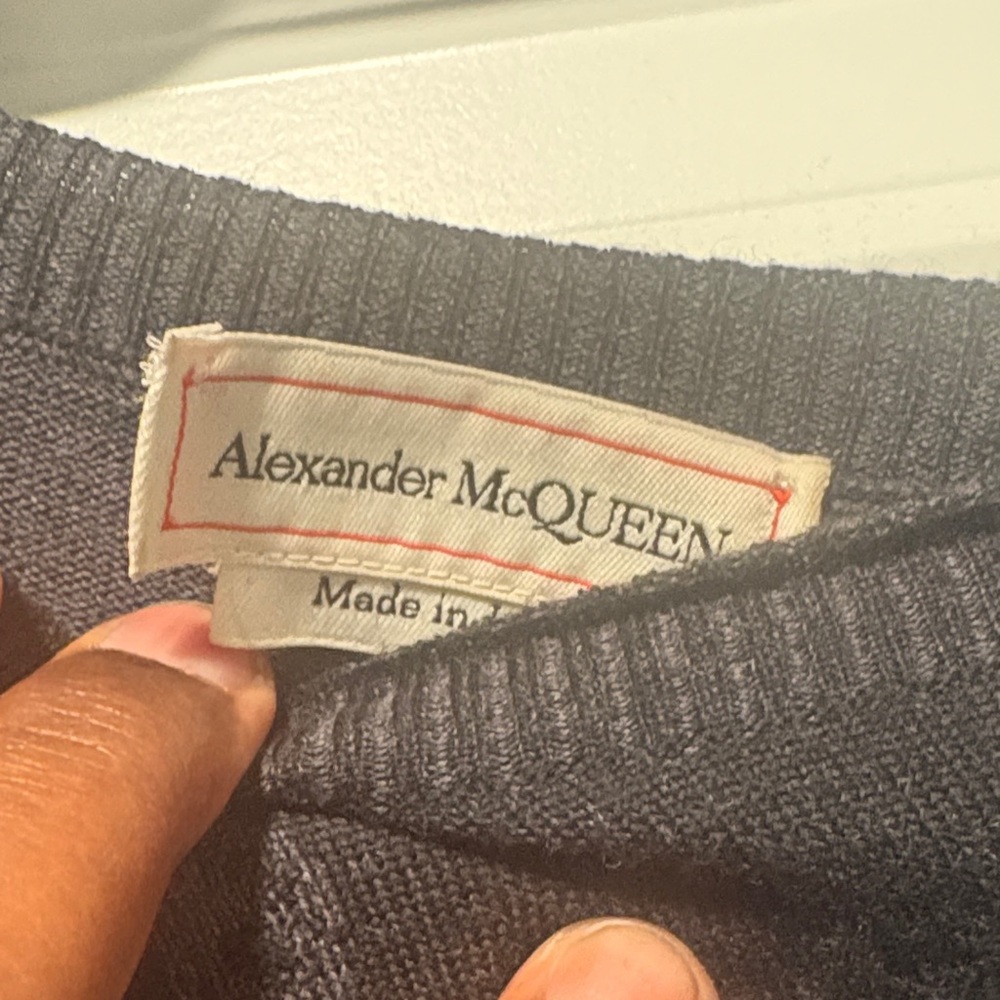 Alexander Mcqueen Black Skull Pattern Crewneck Sw… - image 2